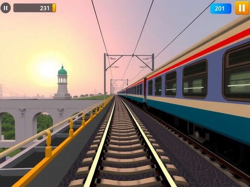 Sprint Express game screenshot showing Mumbai city track